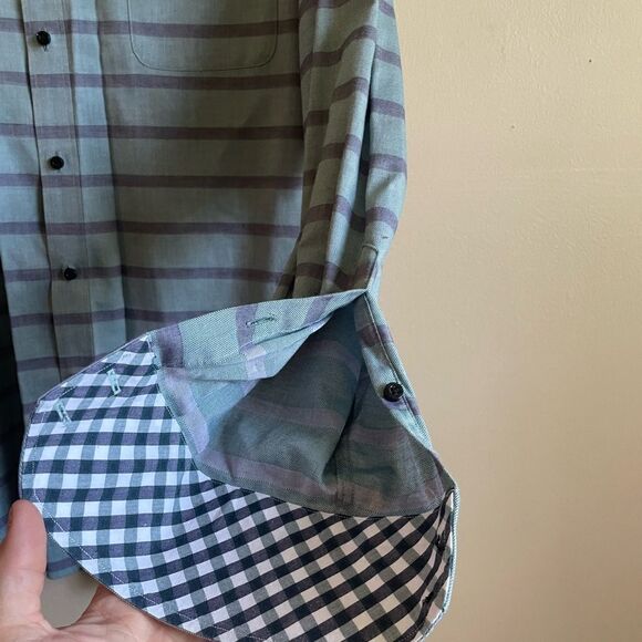 Thomas Dean Mens button down collar shirt - Picture 9 of 13